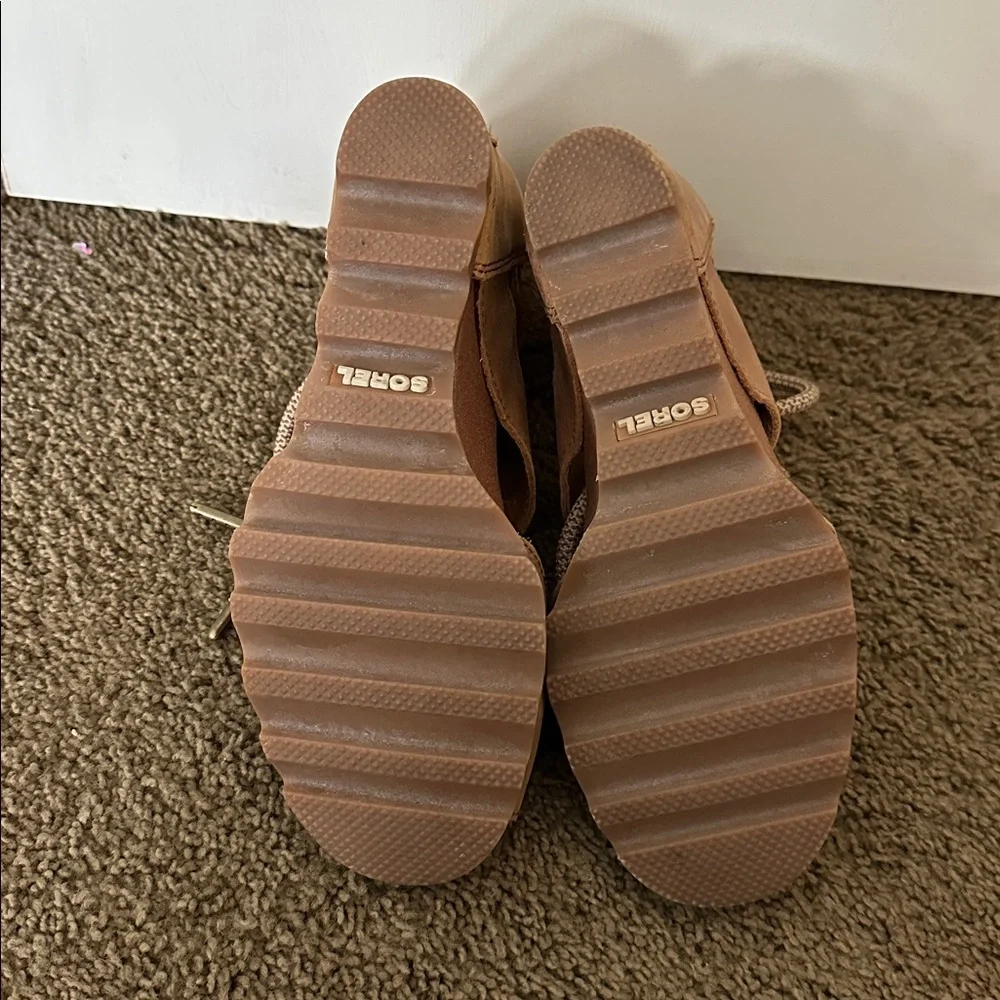 Sorel Women's Brown Lace-Up Wedges - Picture 3 of 3